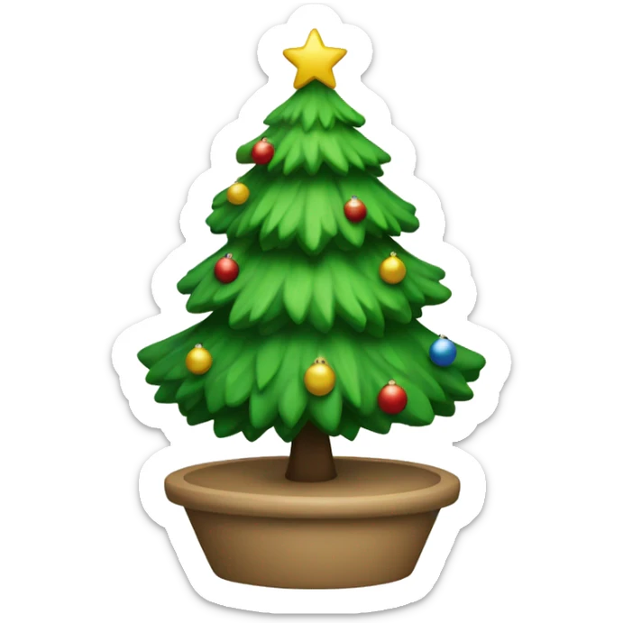 Christmas tree sticker