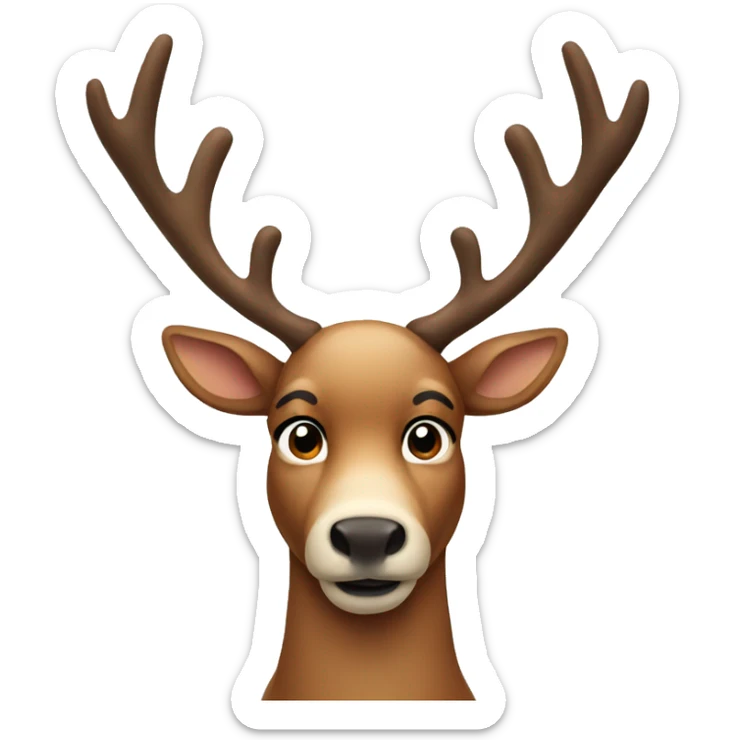 Reindeer sticker