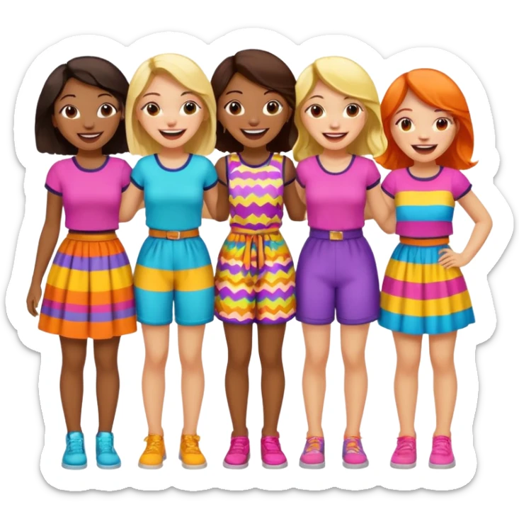 10 girl bands are so fun I nanny and my baby girl is a big girl so she  sticker