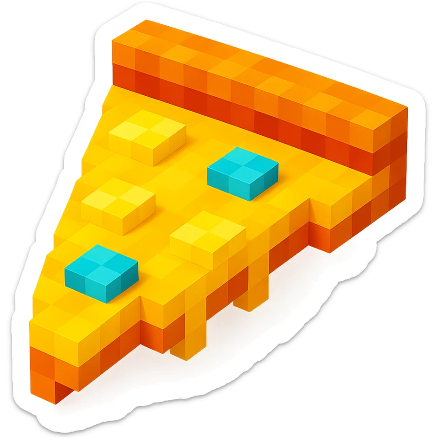 pizza with four cheeses sticker