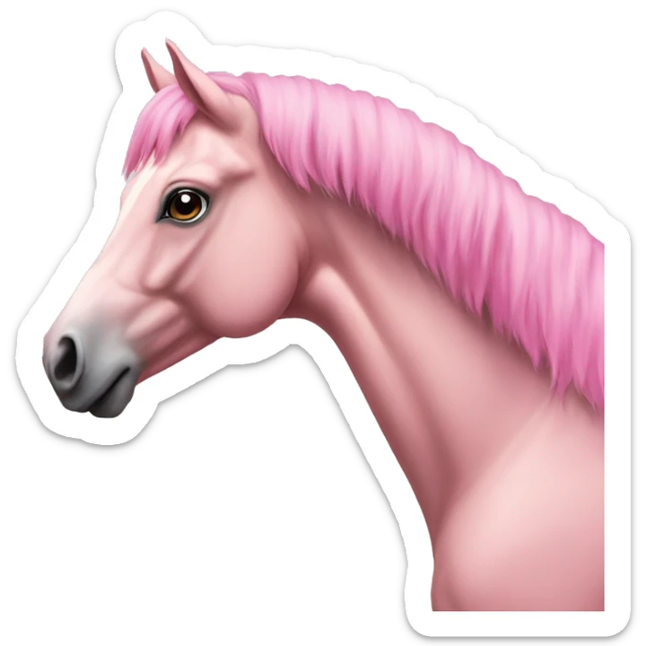 Pink horse sticker