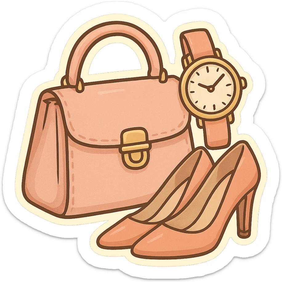 Women’s luxury Handbags, women’s watches and women’s shoes  sticker
