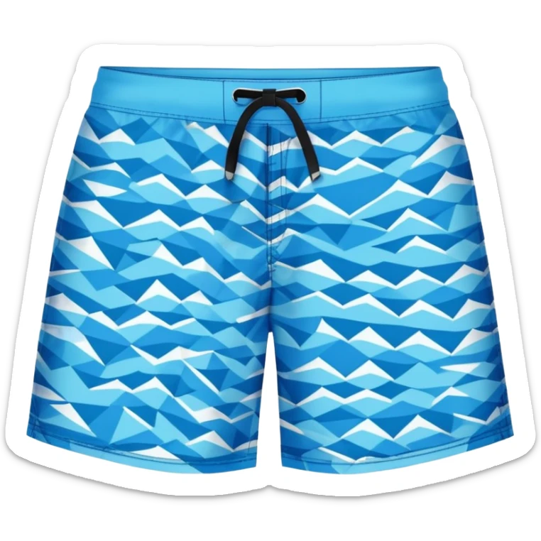 swim trunks style bermuda shorts and separate sunglasses together in one composition sticker