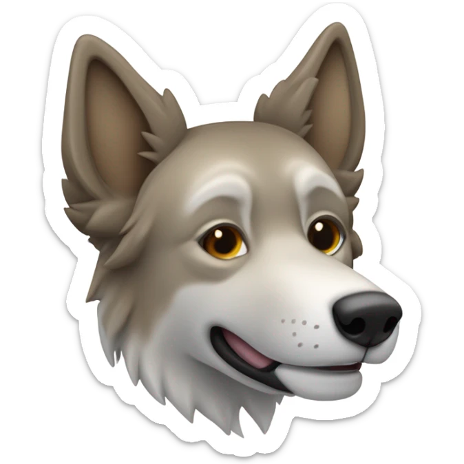 haz un lobo pequeño que se vea tierno. parado en 2 patas. y que transmita honestidad, comunicación, liderazgo, confianza, éxito, inteligencia y felicidad
tienes que usar los siguientes colores:
#128F83
#594F4C
#97BE13
#8AB673
#908E93
#FFFFFF sticker