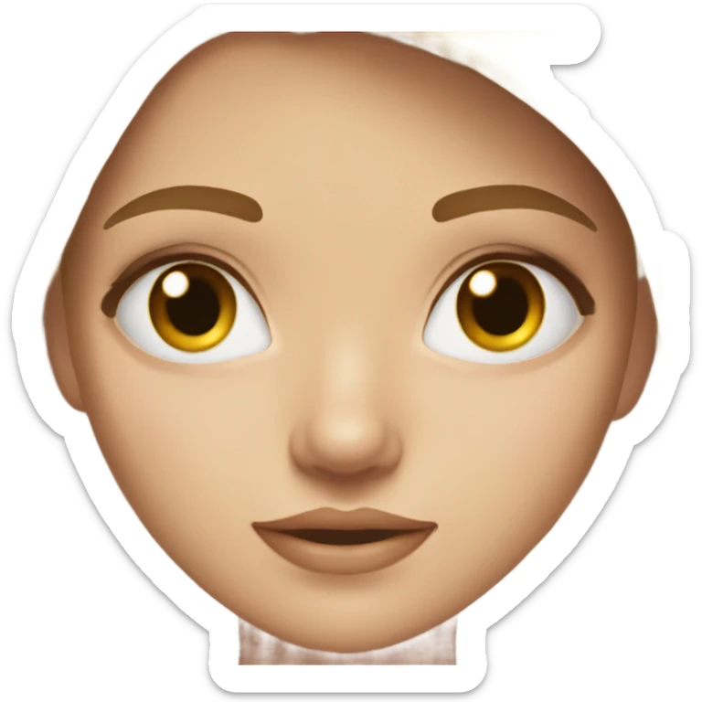 Beautiful girl with blonde ish brown hair and hazel eyes  sticker