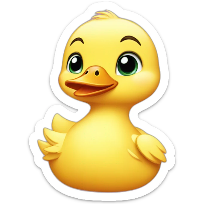 baby duck sticker