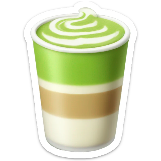 Matcha latte  sticker