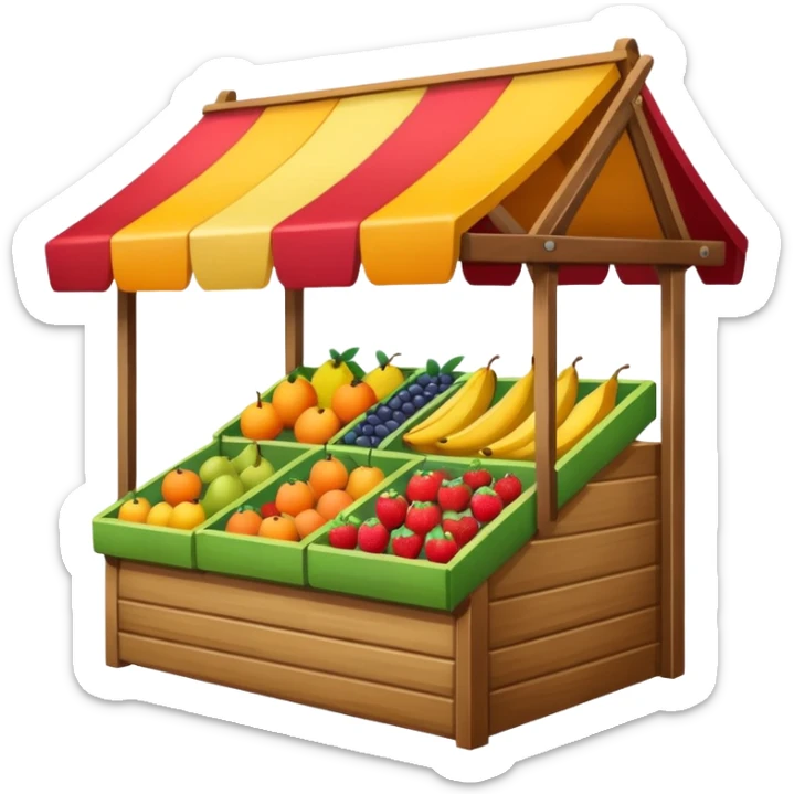 Fruit stand sticker