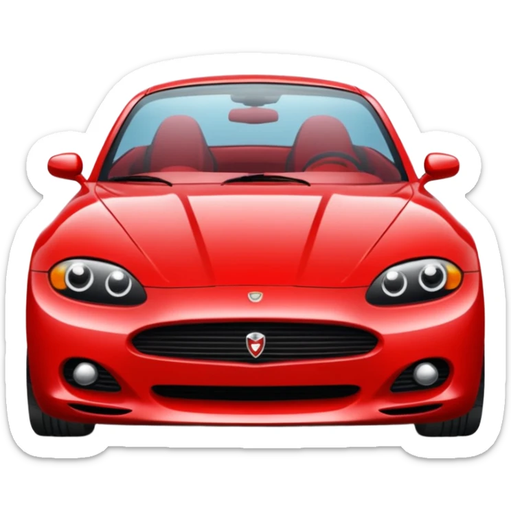 The beautiful car sticker