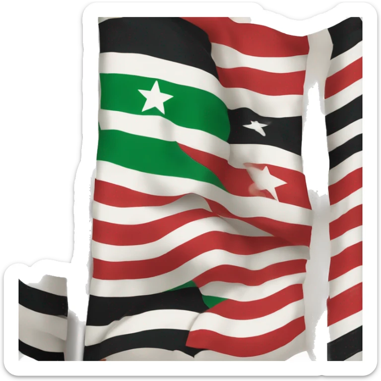 Flag of the Syrian Republic under the French Mandate, sticker
