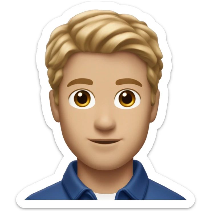 Polo Ralph Lauren, man with light brown hair and peach skin and brown eyes sticker