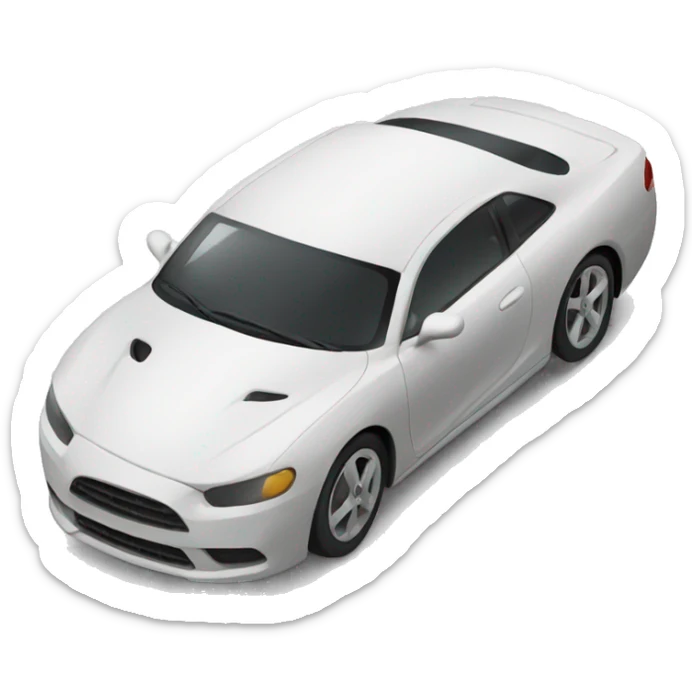 car with track sticker