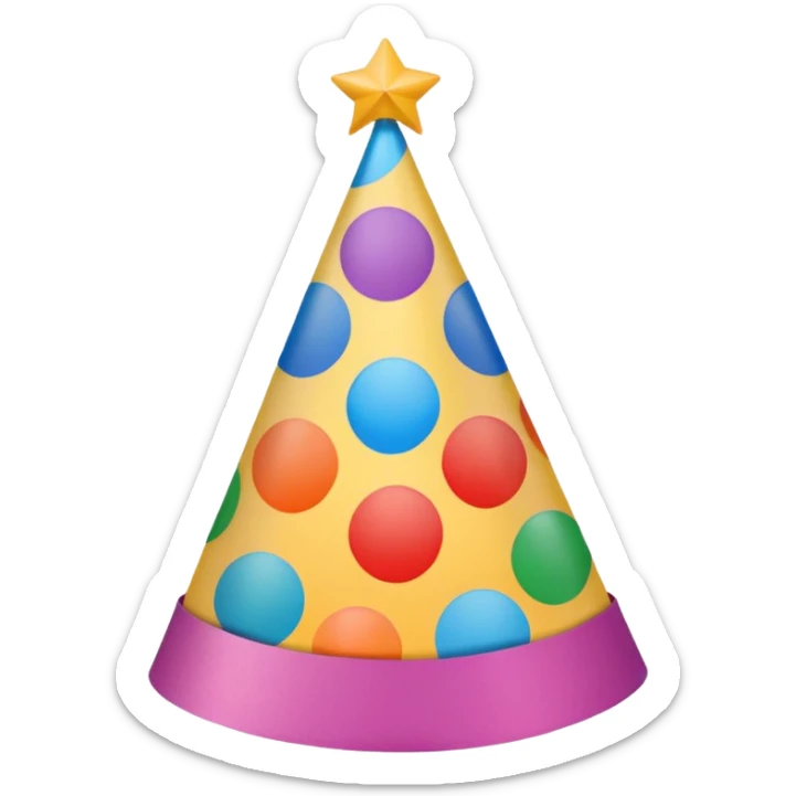birthday hat sticker