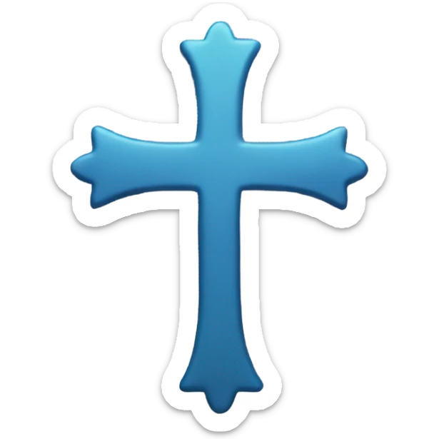 A cross sticker