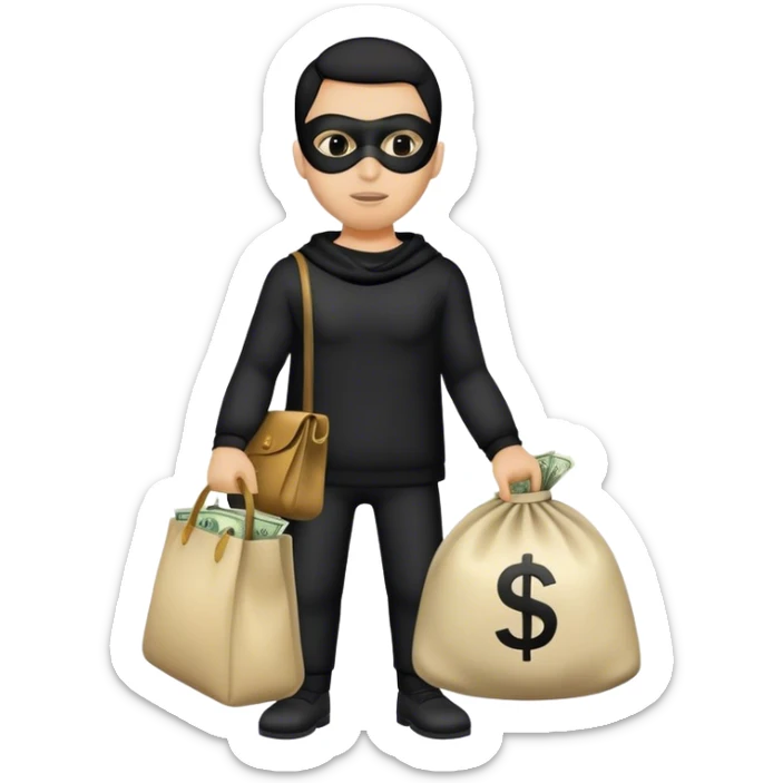 Robber emoji sticker