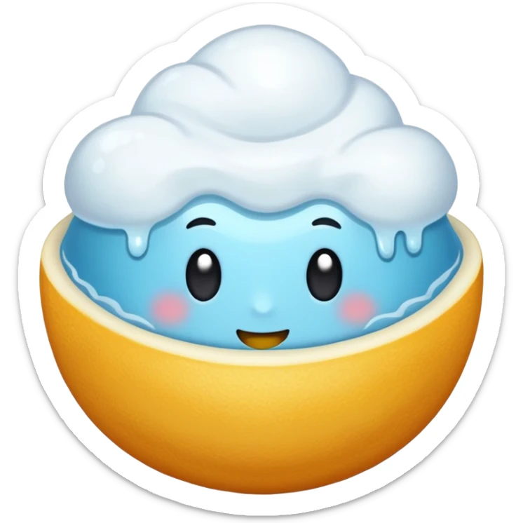 Emoji de la verificacion con color celeste chillante en la forma redonda y la palomita blanca en el centro sticker