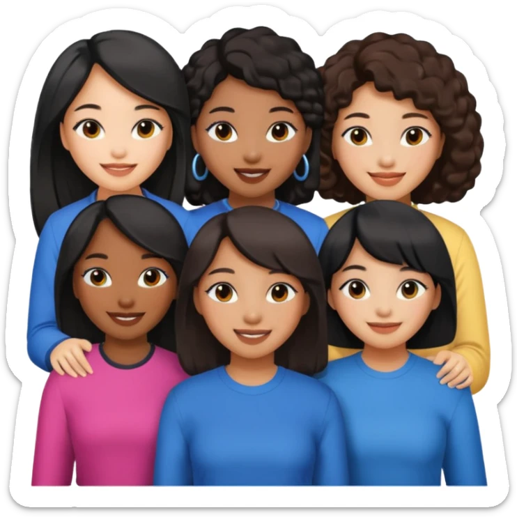 Katseye music group 6 members all girl 2 black girl 1 korean sticker