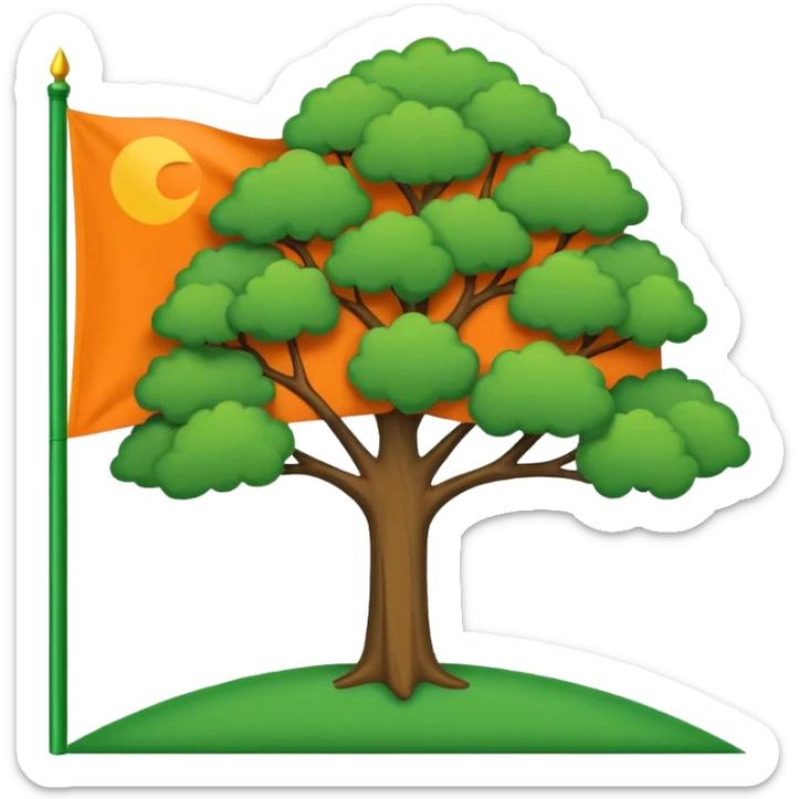 Make a emoji flag of ibaraki (district of Japan AGAIN.) sticker