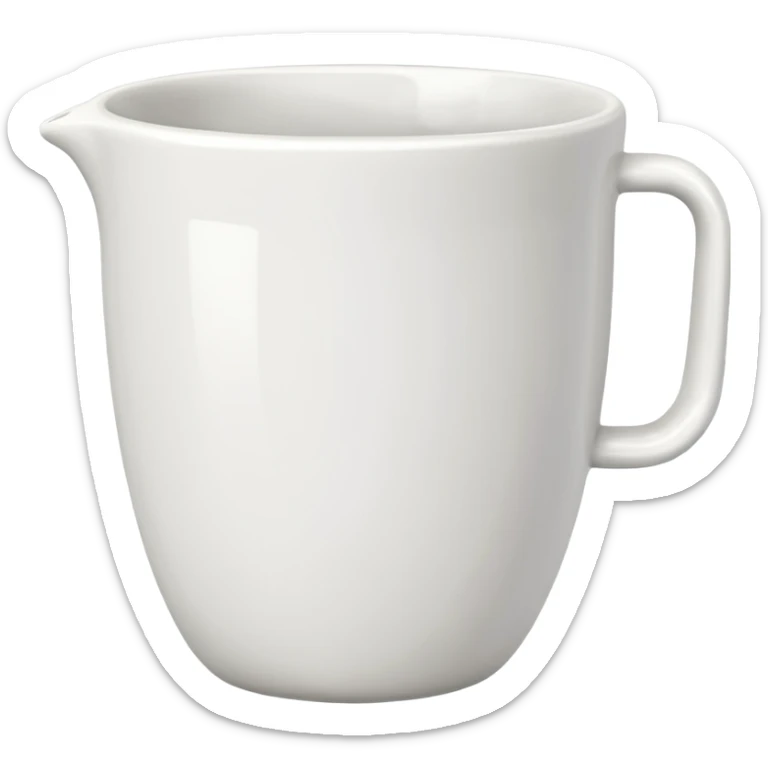 Cup without handle sticker