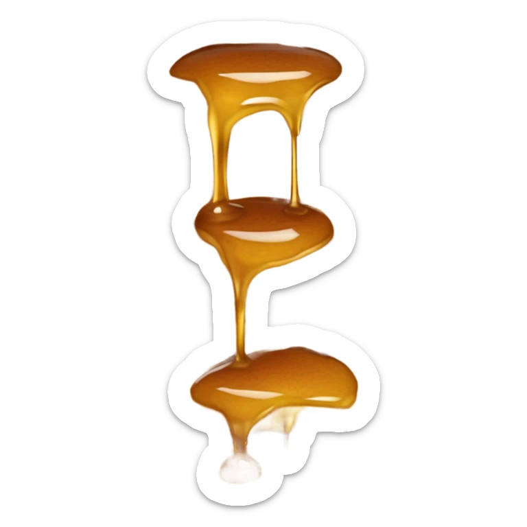 7 layers pancake with liquid honey and butter in the kn top, without plate sticker