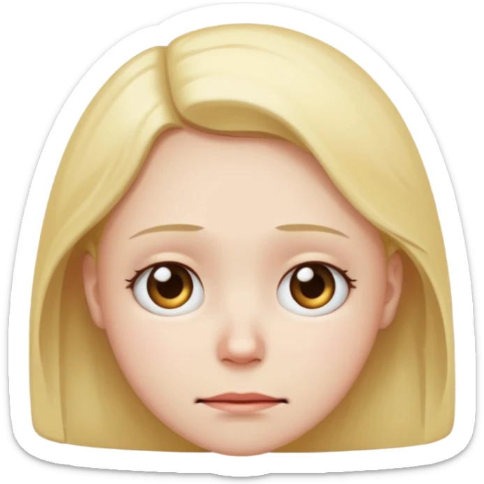 Quiero q sea una carita trizte q este mal pero q se vea feliz y en el fondo mal osea algo asi sticker