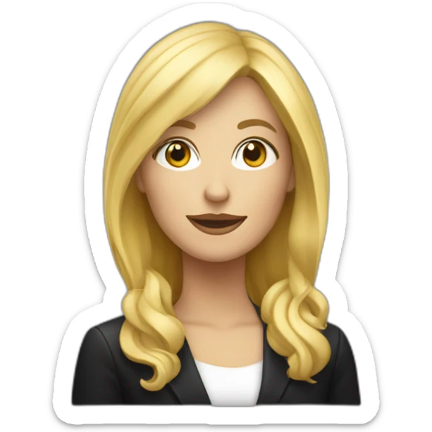 Un femme Blonde sur un canapé dans le noir sticker