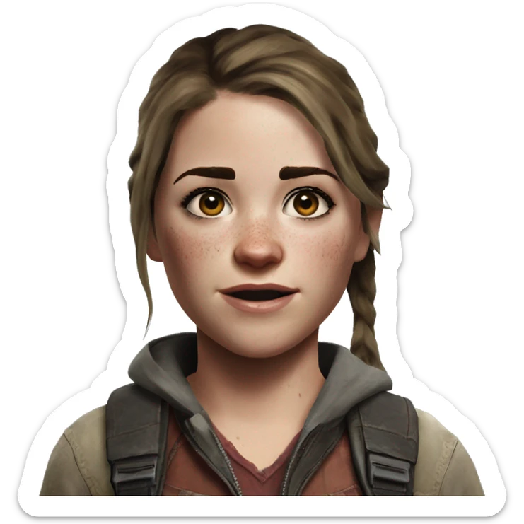 Ellie Williams from The Last Of Us 2 in Santa Barbara  sticker
