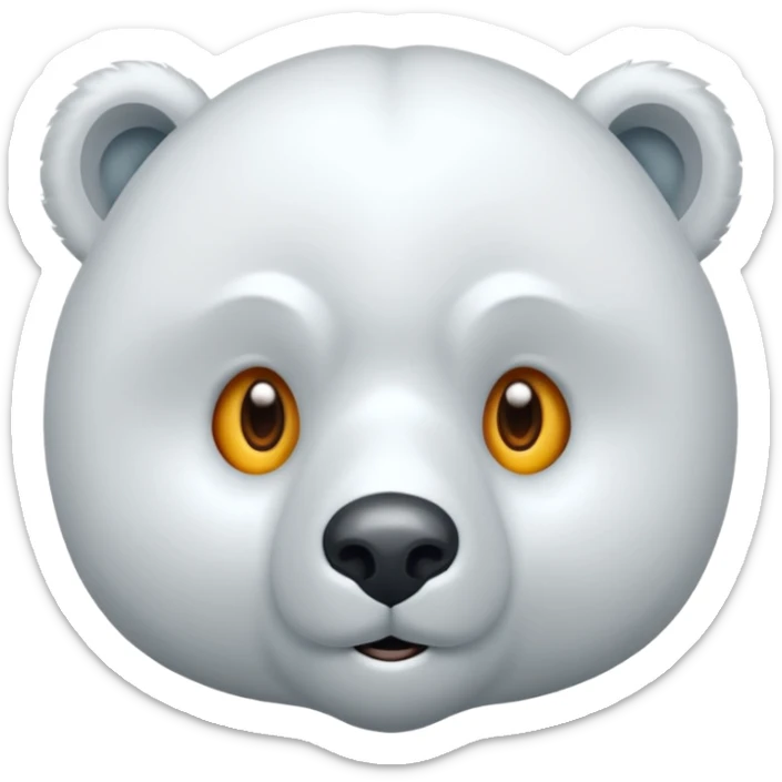 Puedes hacer un oso polar el cual este con un ojo abierto y el otro ojo cerrado por favor  sticker