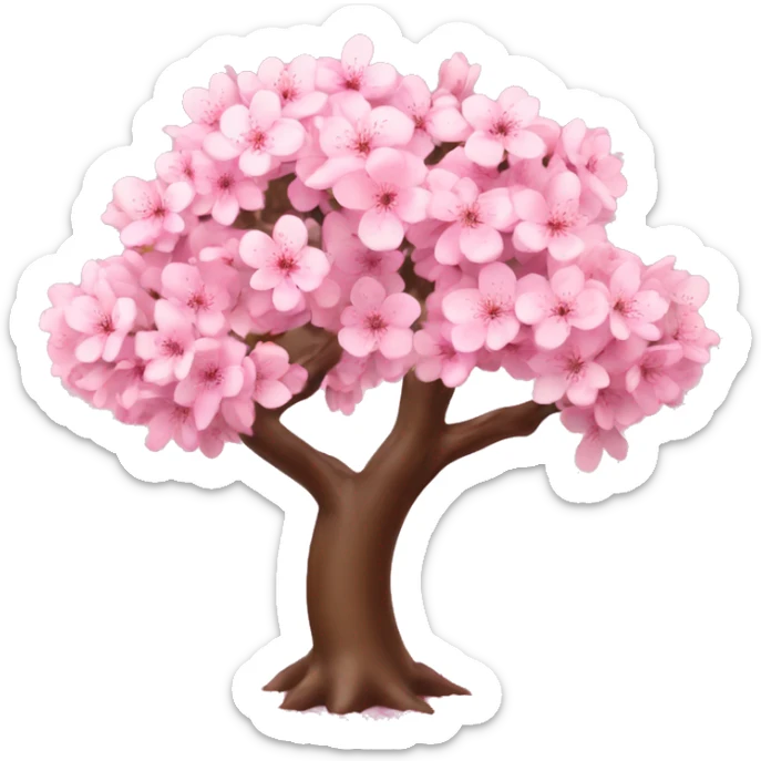 cherry blossom tree sticker