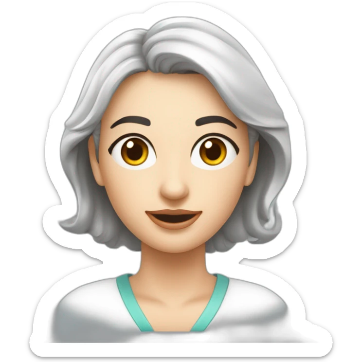 Une femme qui renaît de ses cendrés métaphoriquement. Style réaliste clinique. Décor naturel, lumineux. sticker