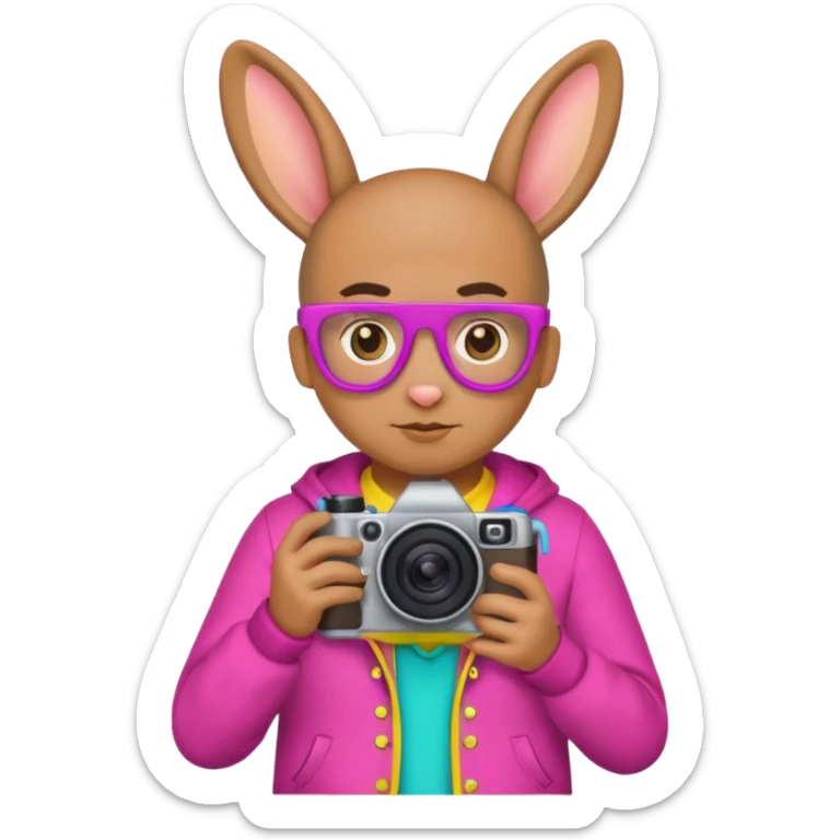 Necesito 5 emojis de Bad bunny con temática de su álbum debí tirar mas fotos, sticker