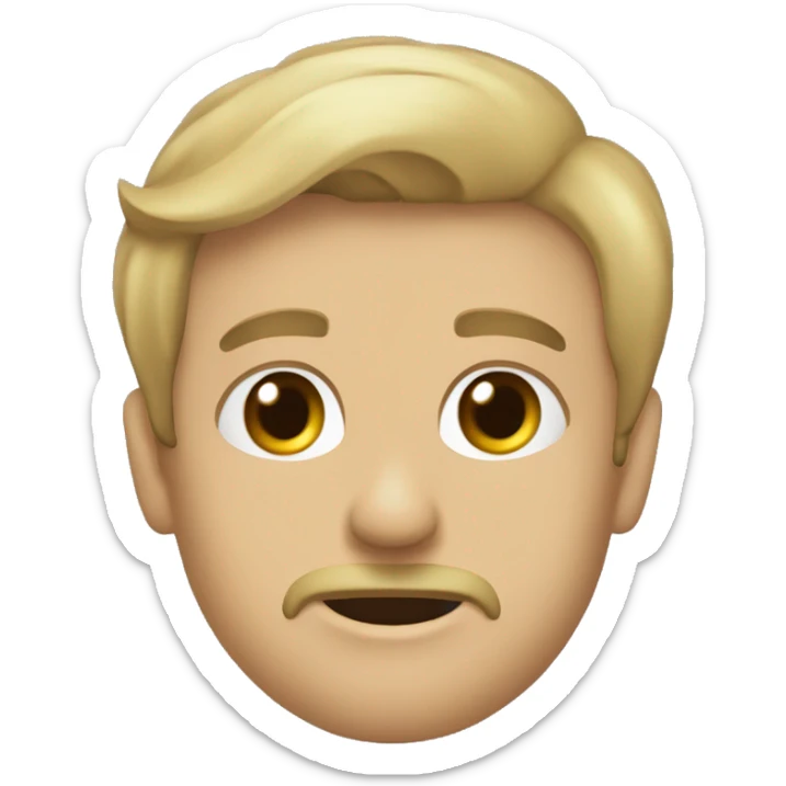 buzia z porożem jelenia i usmiechem sticker