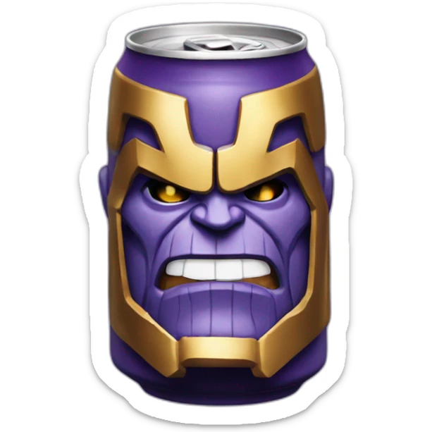 thanos-beer sticker