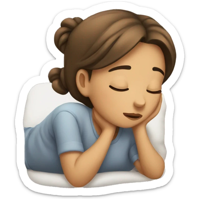 Sleepy girl  sticker