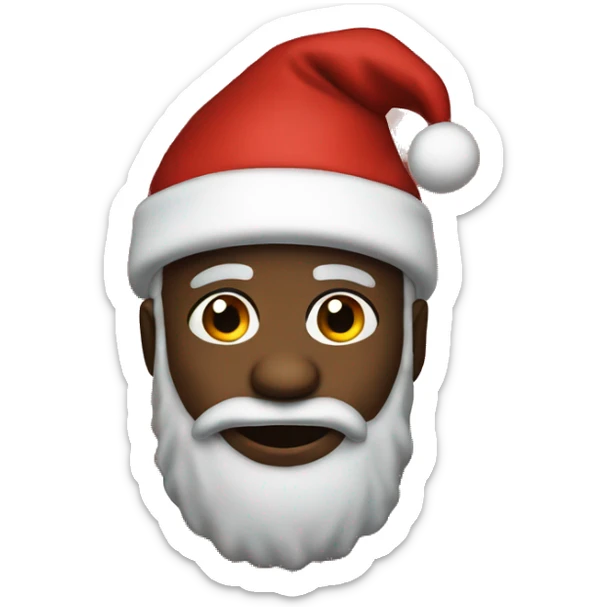 black santa  sticker