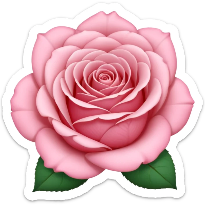 rose shape flower, no stem, no leaves, now make THE FLOWER WHITE MAKE IT ALL WHITE  sticker