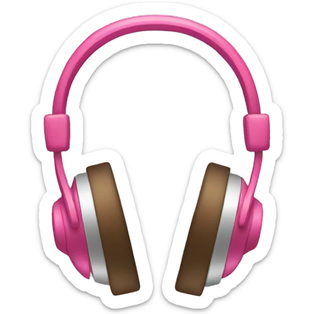 Headphones with bows sticker