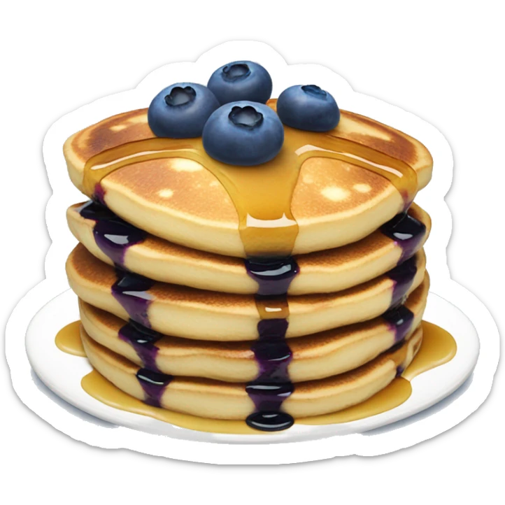 Blueberry pancakes  sticker