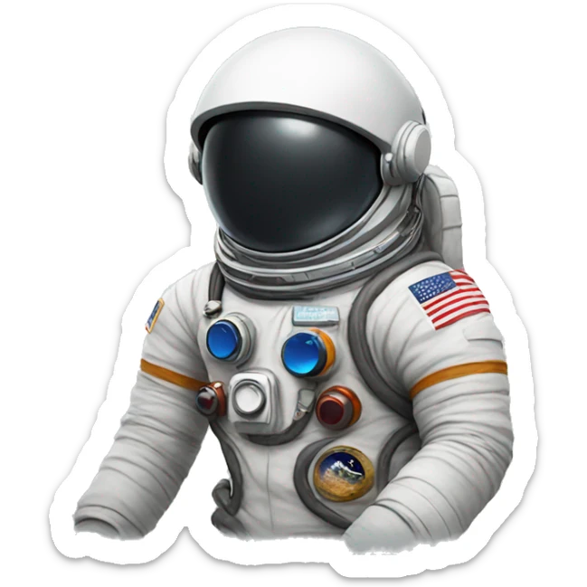 Astronaut sticker