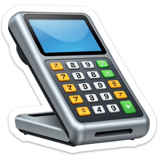 Payment terminal sticker