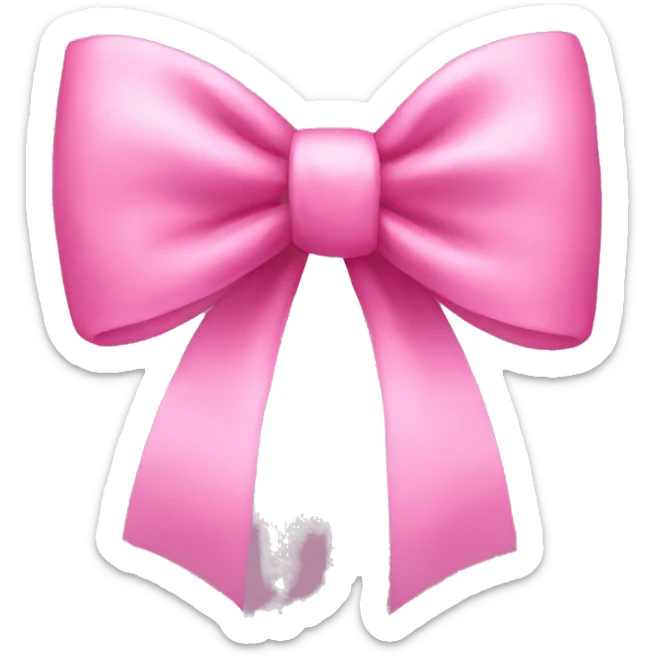 pink bow sticker