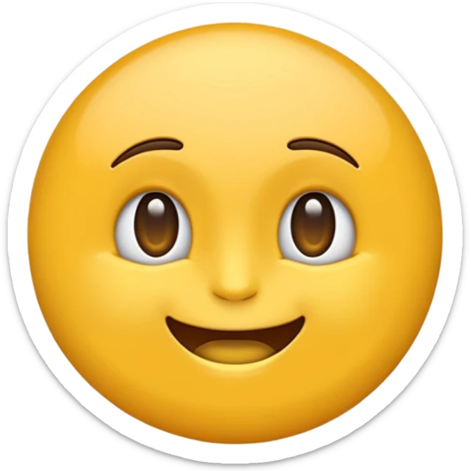 Maracujá estilizado, amarelo vibrante, traços simples em estilo emoji, fundo transparente. sticker