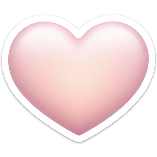 Light pink heart sticker