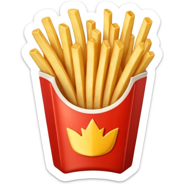Porzione di patatine media (senza faccina) sticker