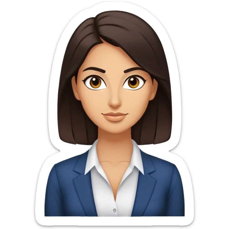 a 30 year old female venture capitalist with 50% greek and 50% american genes, 6 ft tall sticker