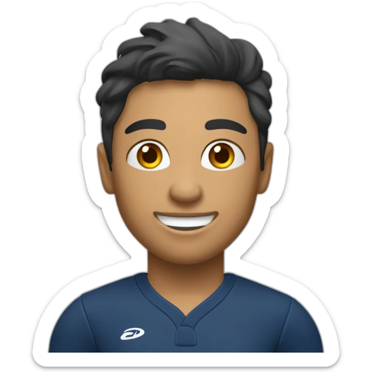 Fitnesstrainerin von der Firma „DKKA“ mit dunkelblauem shirt sticker