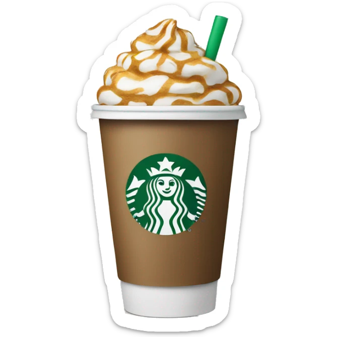 Starbucks cup sticker