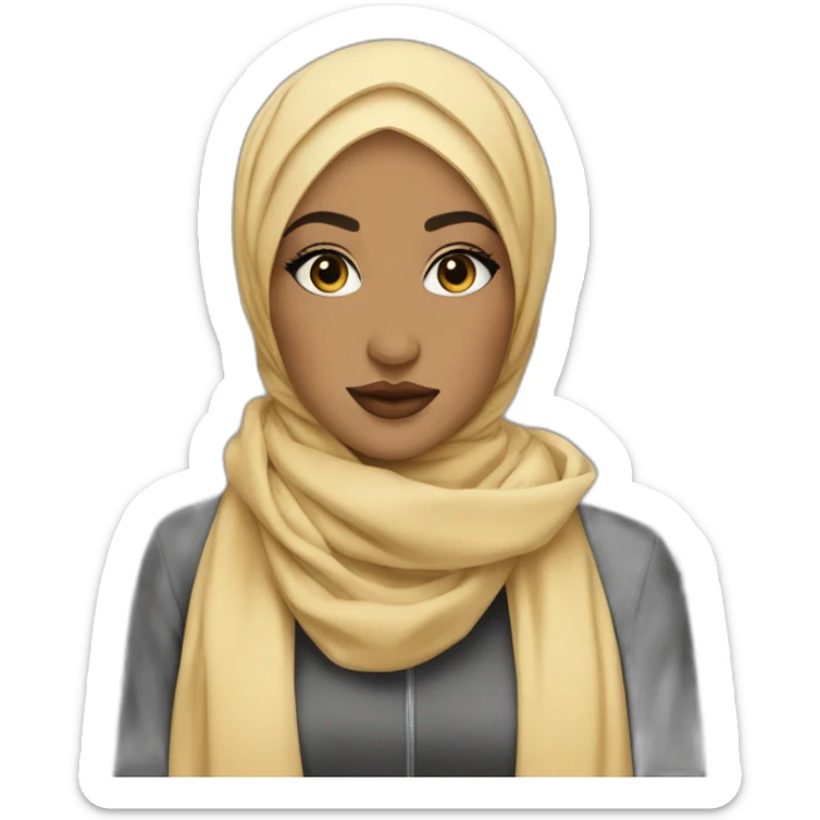 hijabi fashion designer fashionable outfit on fleek sticker