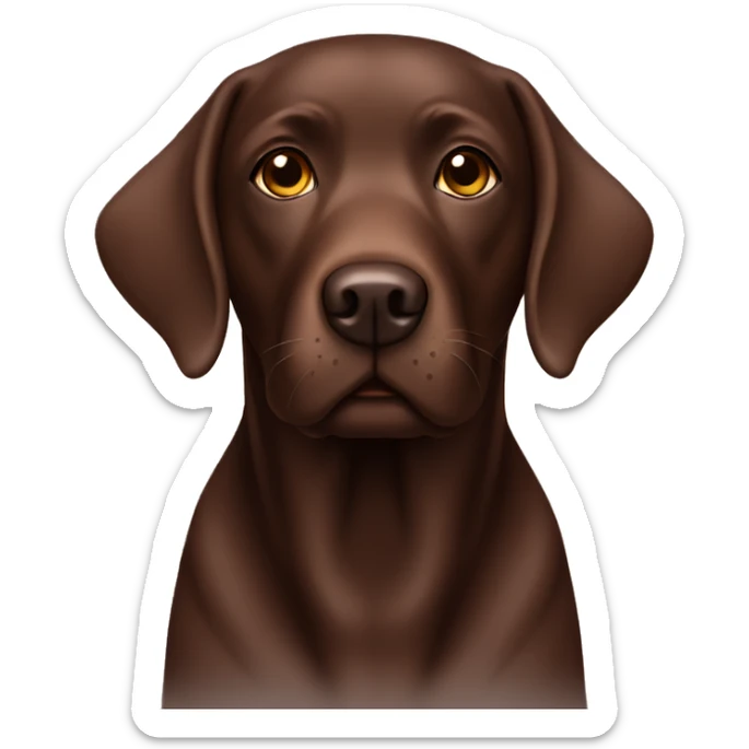 Chocolate Labrador  sticker