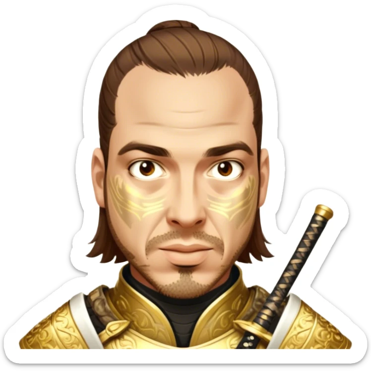 Golden Samurai sticker